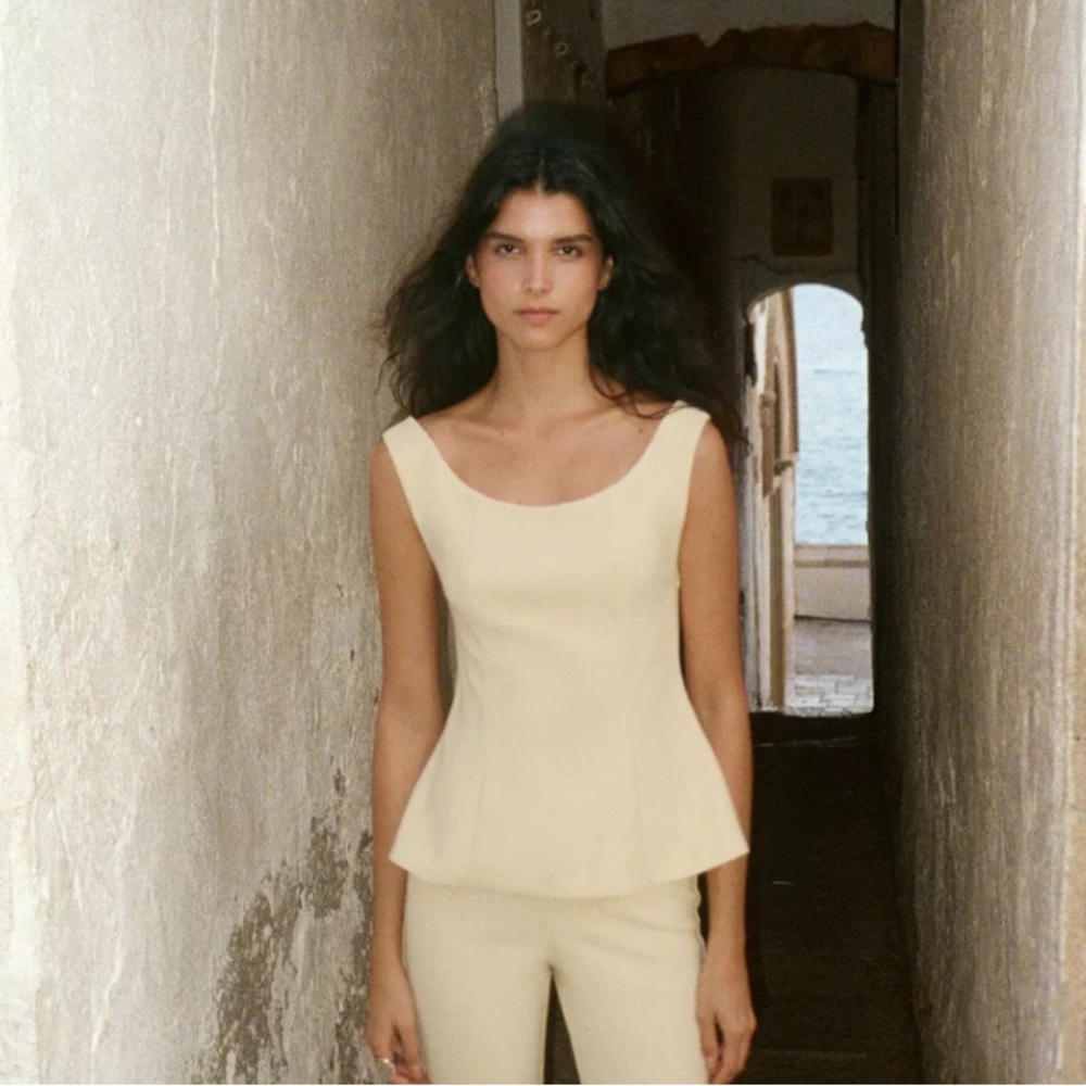 Zara yellow top